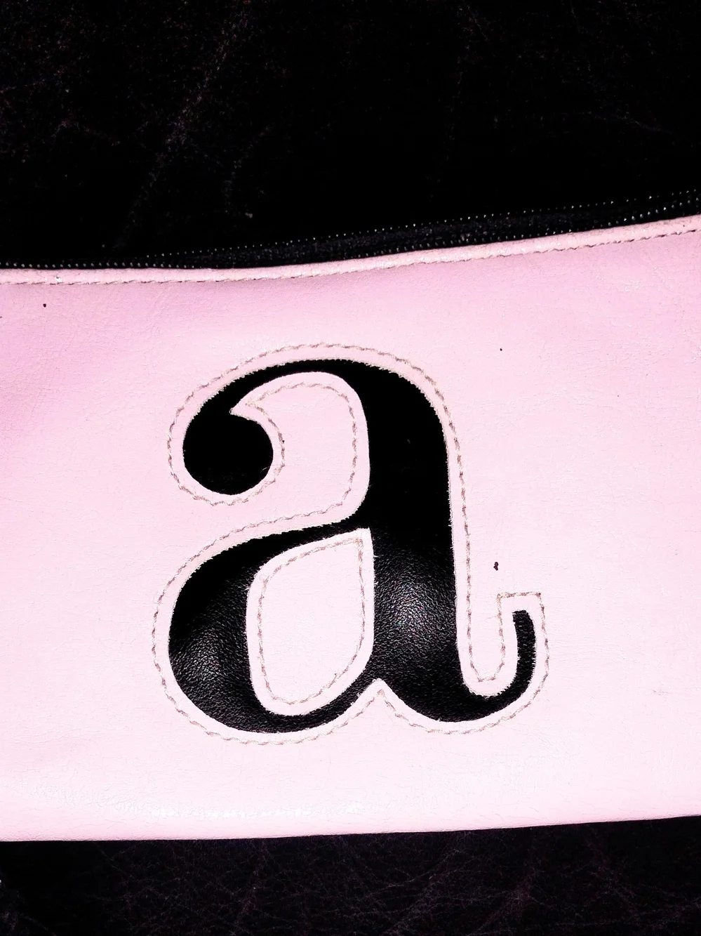 Pink Makeup Bag W/ Embroidered 